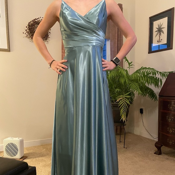 Dresses Prom Dress Never Worn Satin Size Small Hemmed For A 5 Foot 6